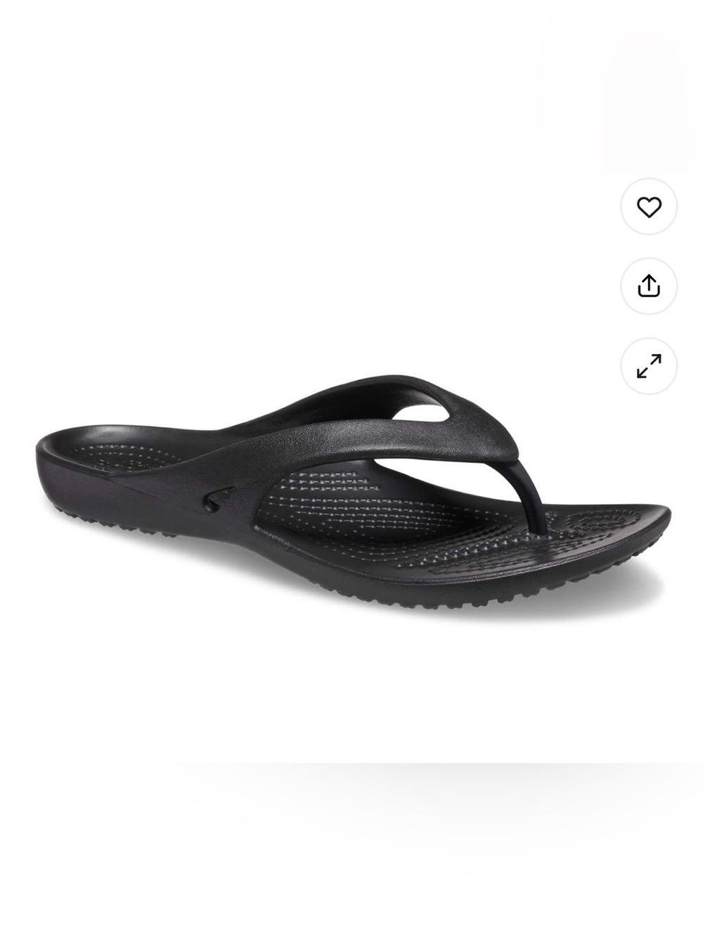 CROCS Women's Black Thong Sandals